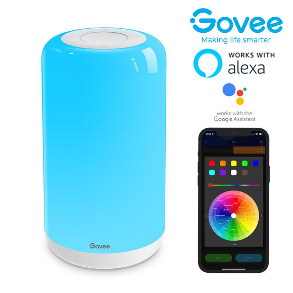 Govee Aura Lite RGBWW Wi-Fi + Bluetooth Smart Light Table Lamp Govee App H6051