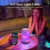 Govee Aura 智能灯台灯多色灯可调光应用程序控制可与 Alexa 和 Google Assistant H6052 配合使用