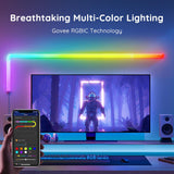 Govee Glide 壁灯 RGBIC 智能壁灯音乐同步家居装饰 LED 灯条适用于游戏和流媒体 H6062