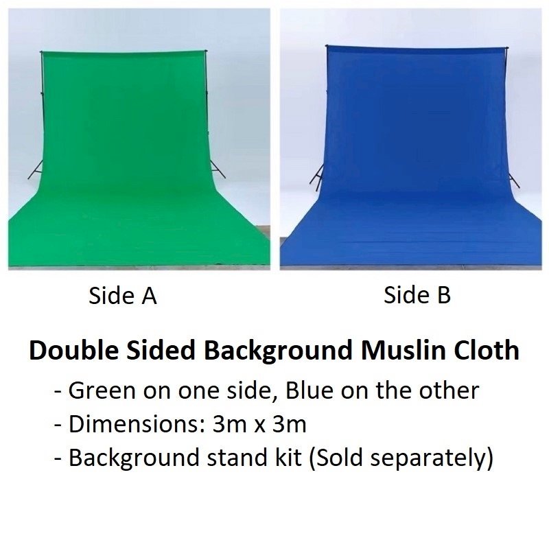 Double sided background muslin cloth