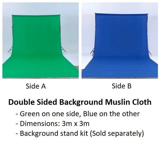 Double sided background muslin cloth