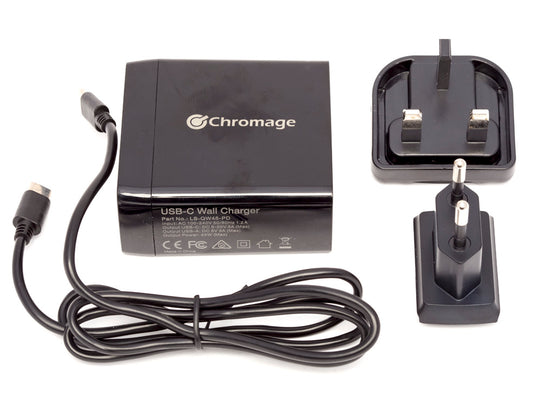 Chromage 45W USB C PD Charger Power Delivery Wall Charger for Laptop Mobile Phone SAMSUNG S20 Huawei Oneplus Surface Pro 7 Dell ASUS Lenovo ThinkPad Laptops