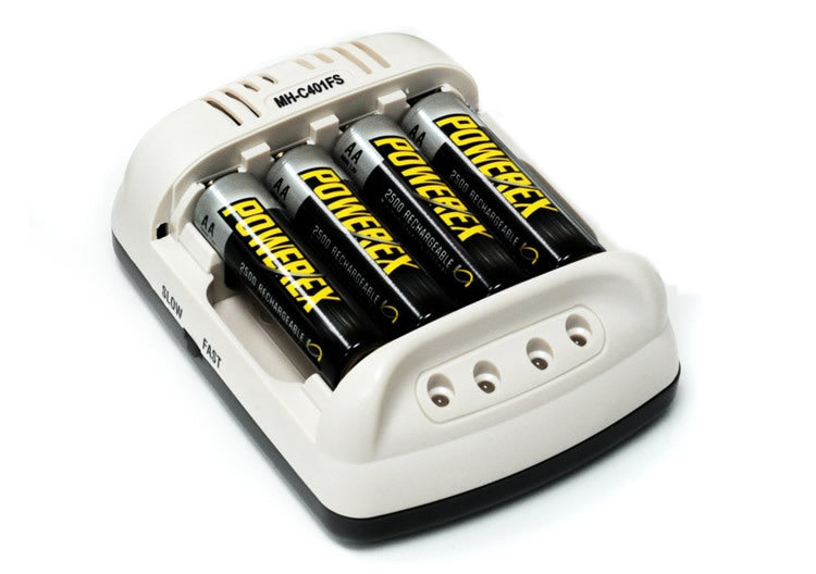 Powerex Smart Pulse AA / AAA NiMH Basic Battery Charger MH-C401FS C401