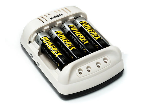 Powerex 智能脉冲 AA / AAA 镍氢基本电池充电器 MH-C401FS C401