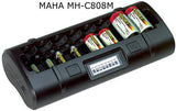 Powerex Maha Ultimate 专业电池充电器 MH-C808M AA / AAA / C / D NiMH 或 NiCD 充电器
