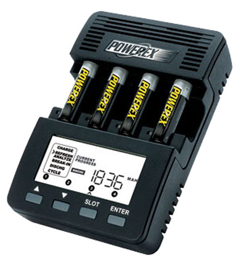 Powerex MH-C9000 Battery Charger with 4-pack 2600mAh Batteries