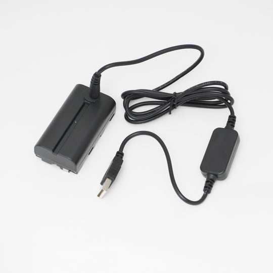 NP-F750 虚拟电池，适用于带 USB 连接的索尼 NP-F550/750/960 系列电池