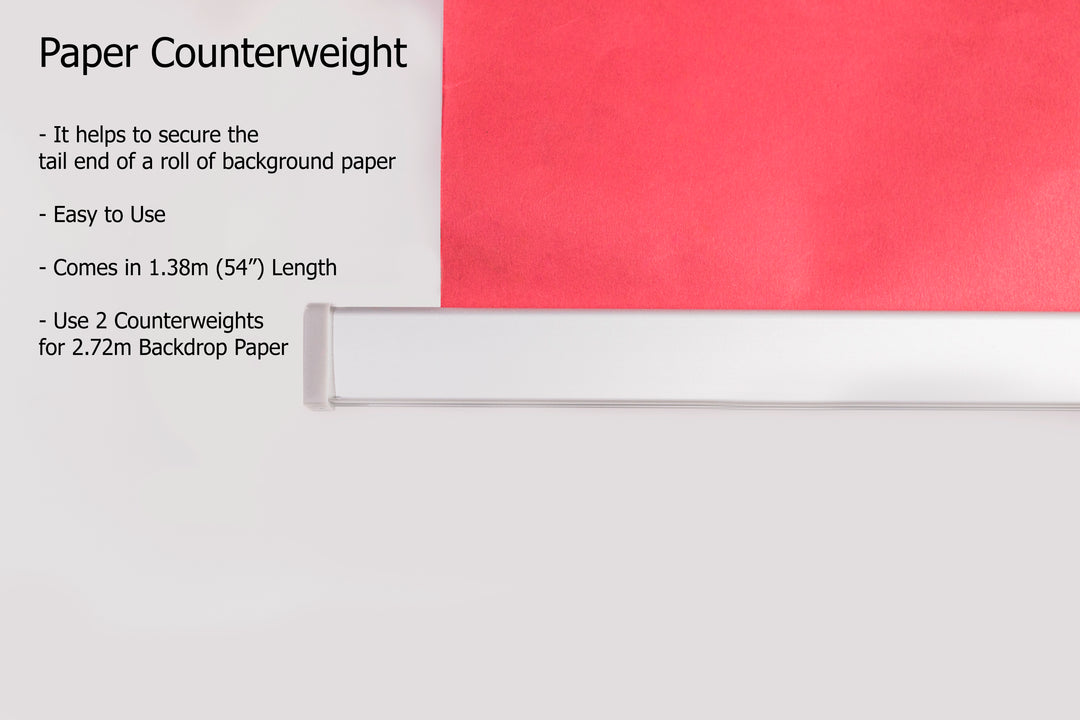 Backdrop paper counterweight 1.38m (Similar to Manfrotto and Savage Paper Weights)