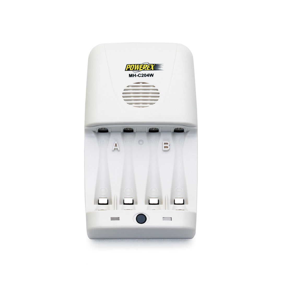 Powerex Maha C204W (MH-C204W) 镍氢电池充电器，带车载适配器（与 Eneloop 兼容）