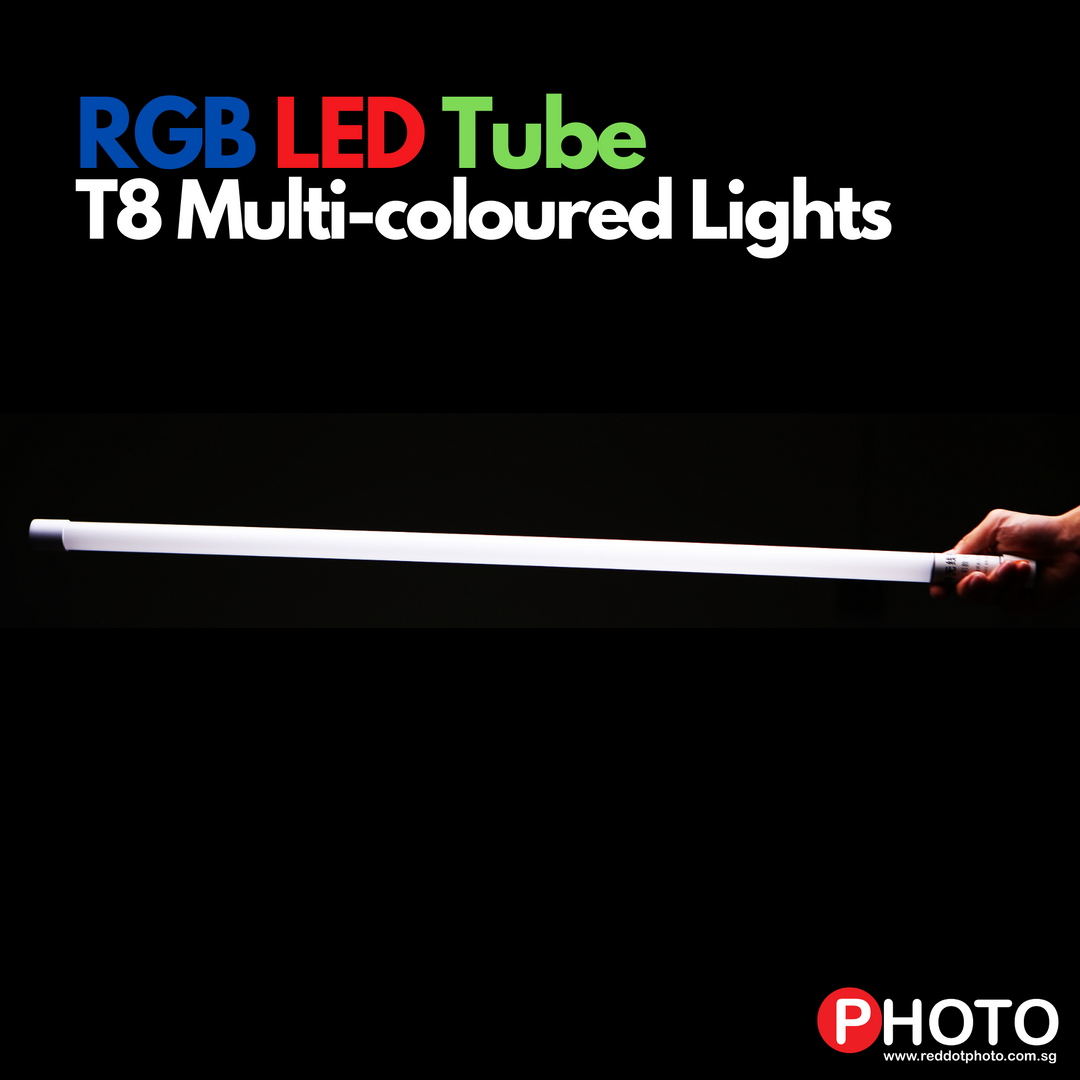 RGB LED 灯管 T8 多色，适用于 Youtube 背景工作室灯套装（LED 灯管、遥控器、支架）