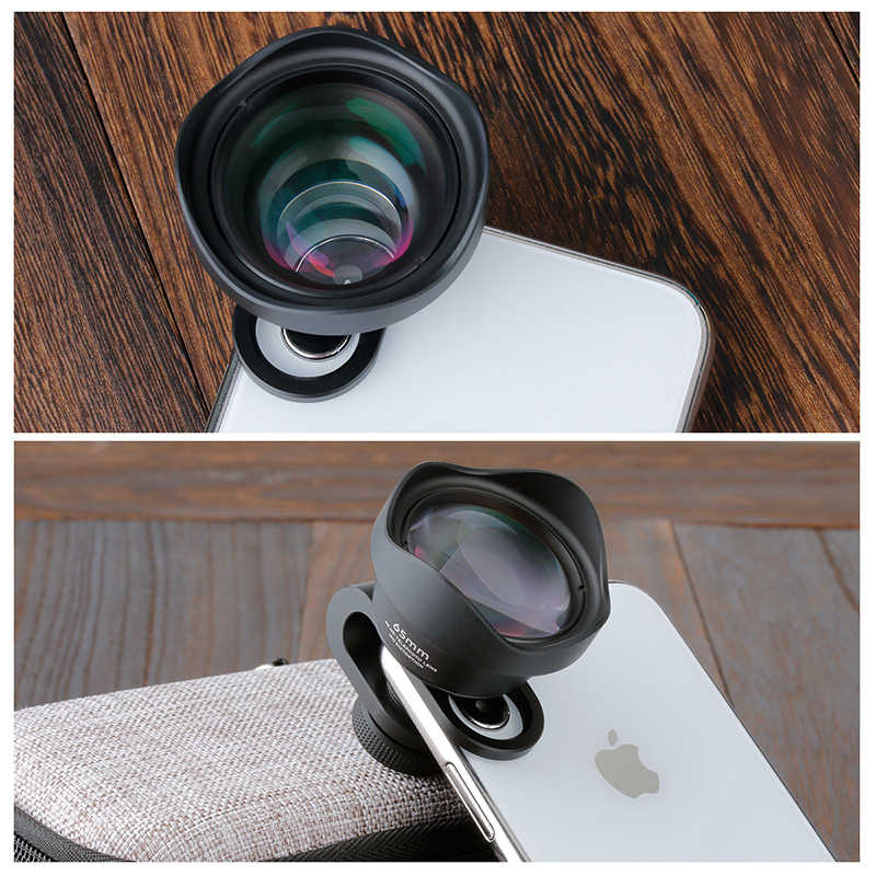 ULANZI 65mm HD Telephoto Portrait Phone Camera Lens with 17mm Clip for iPhone Samsung Android HUAWEI Mobile Smartphone T