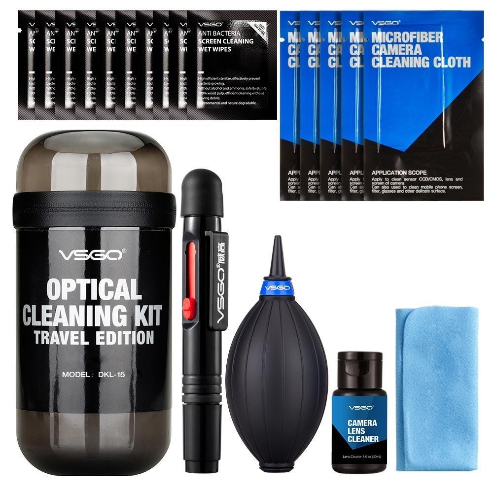 VSGO DKL-15 Essentials optical cleaning kit travel edition-grey
