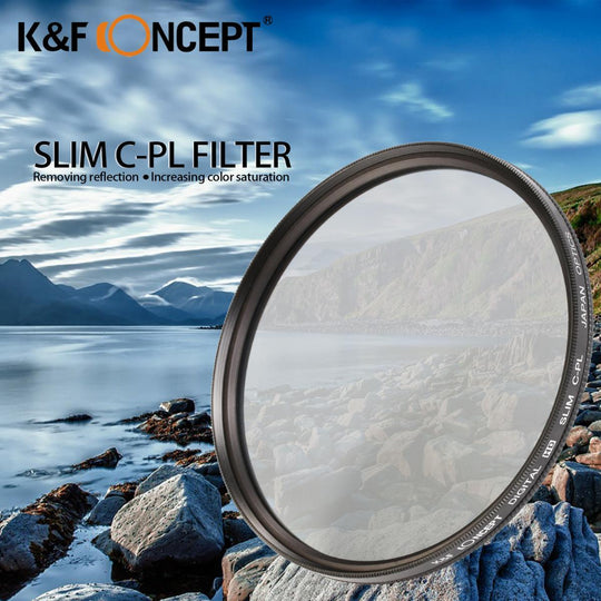 K&F Concept HD Circular Polarizing CPL Filter 43mm / 49mm / 52mm / 62mm / 67mm / 77mm / 82mm