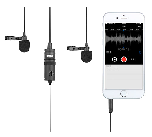 Boya BY-M1DM Dual Omni directional lavalier microphone