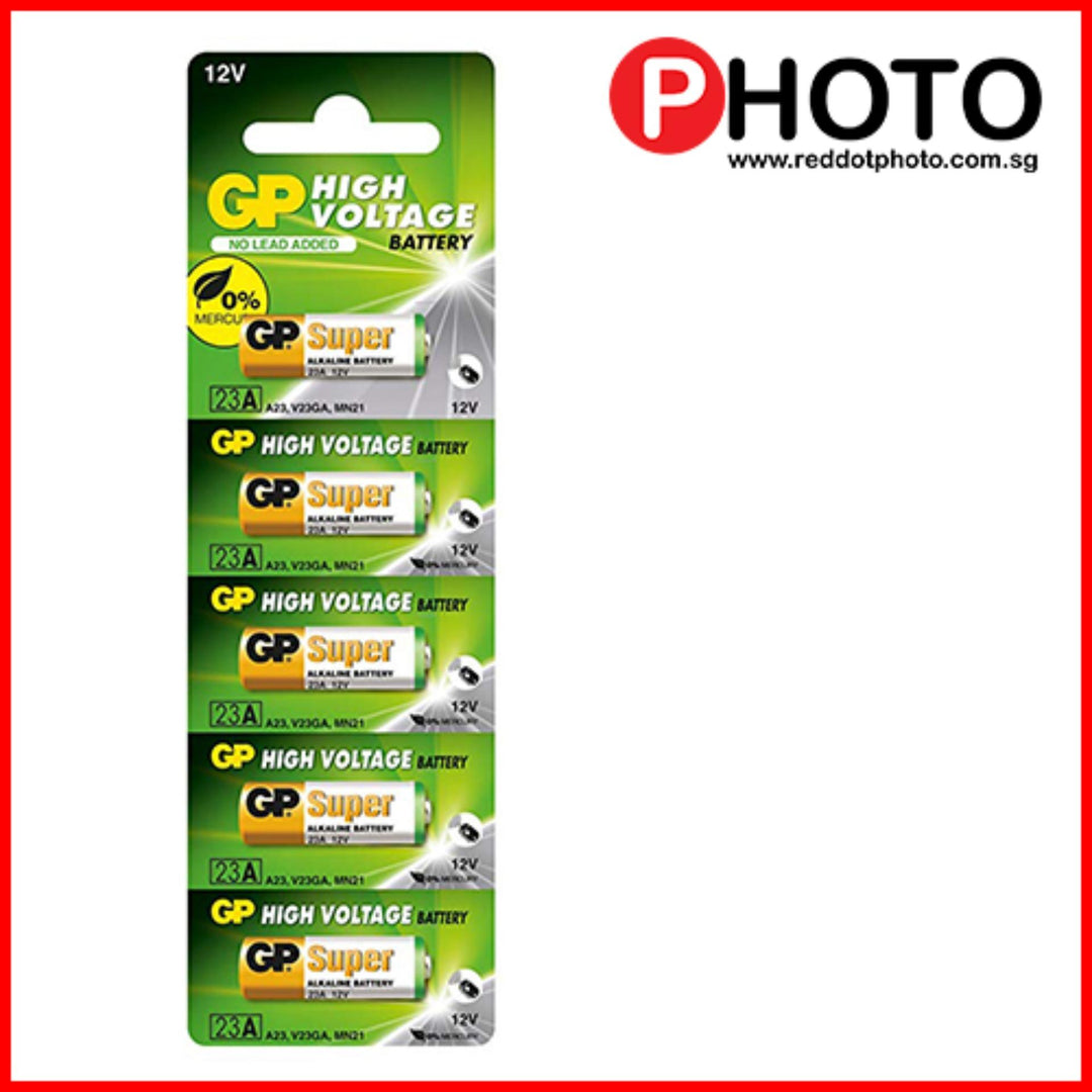 [FREE DELIVERY] GP 23A, 12V Non-rechargable Alkaline Batteries [5 Pieces Pack]