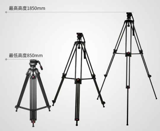 Jieyang Tripod JY0606B JY-060B Video tripod with Screw Lock up to 185cm (compatible with Manfrotto systems)
