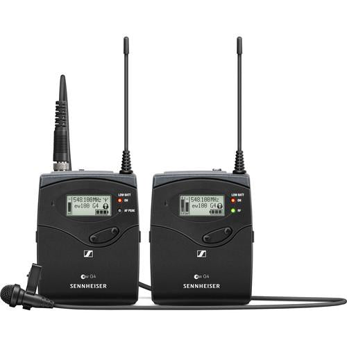 Sennheiser ew 112-p G4 Camera Mount Wireless Microphone System with ME 2-II Lavalier Mic - Band B