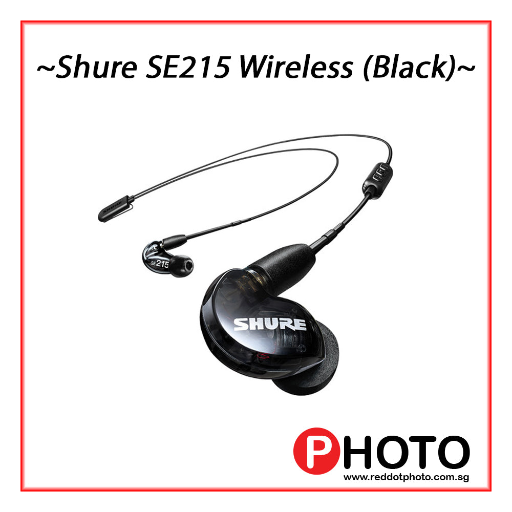 Shure SE215 Wireless Sound Isolating Earphones w/ deep bass (Black)