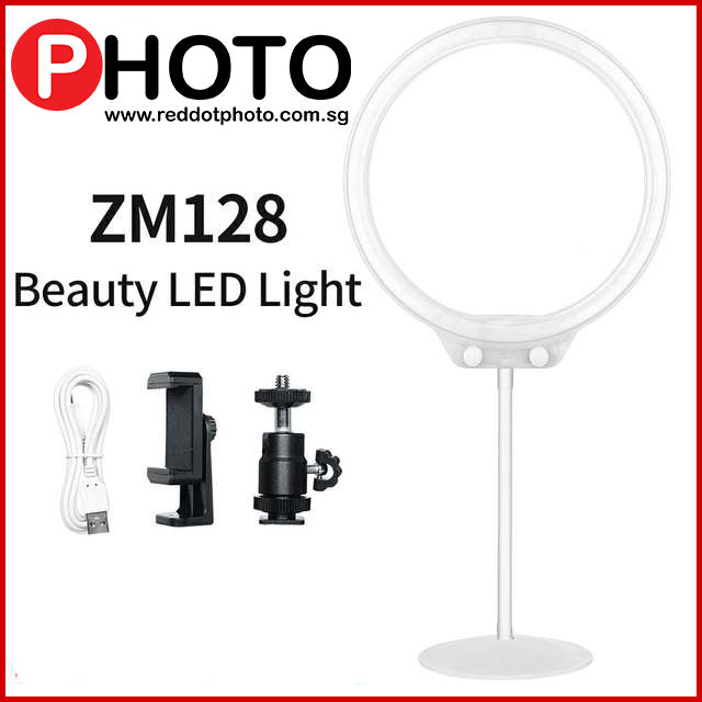 Zomei ZM128 LED 环形灯 3200K-5500K 相机照片可调光