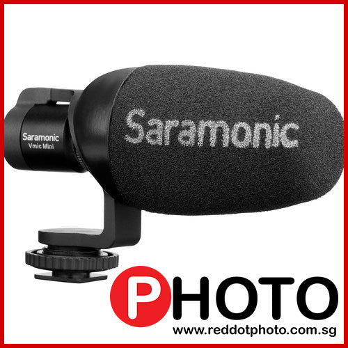 Saramonic Vmic Mini Ultra-Compact Camera-Mount Shotgun Microphone for DSLR Cameras and Smartphones