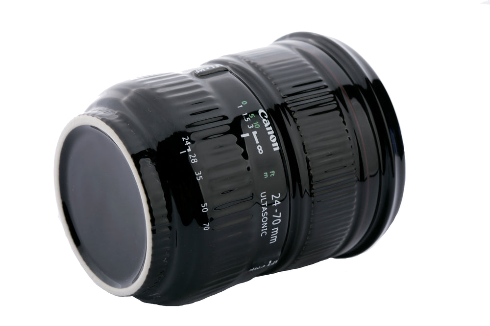 Camera Lens Ceramic Lens Mug (Canon 24-70mm or Nikon 24-70mm)
