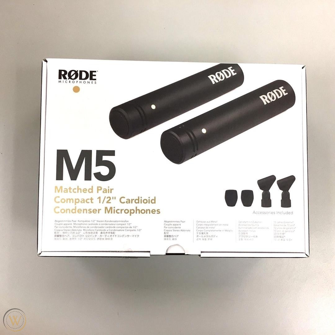 Rode M5 Compact Condenser Microphone (Matched Pair) M5MP