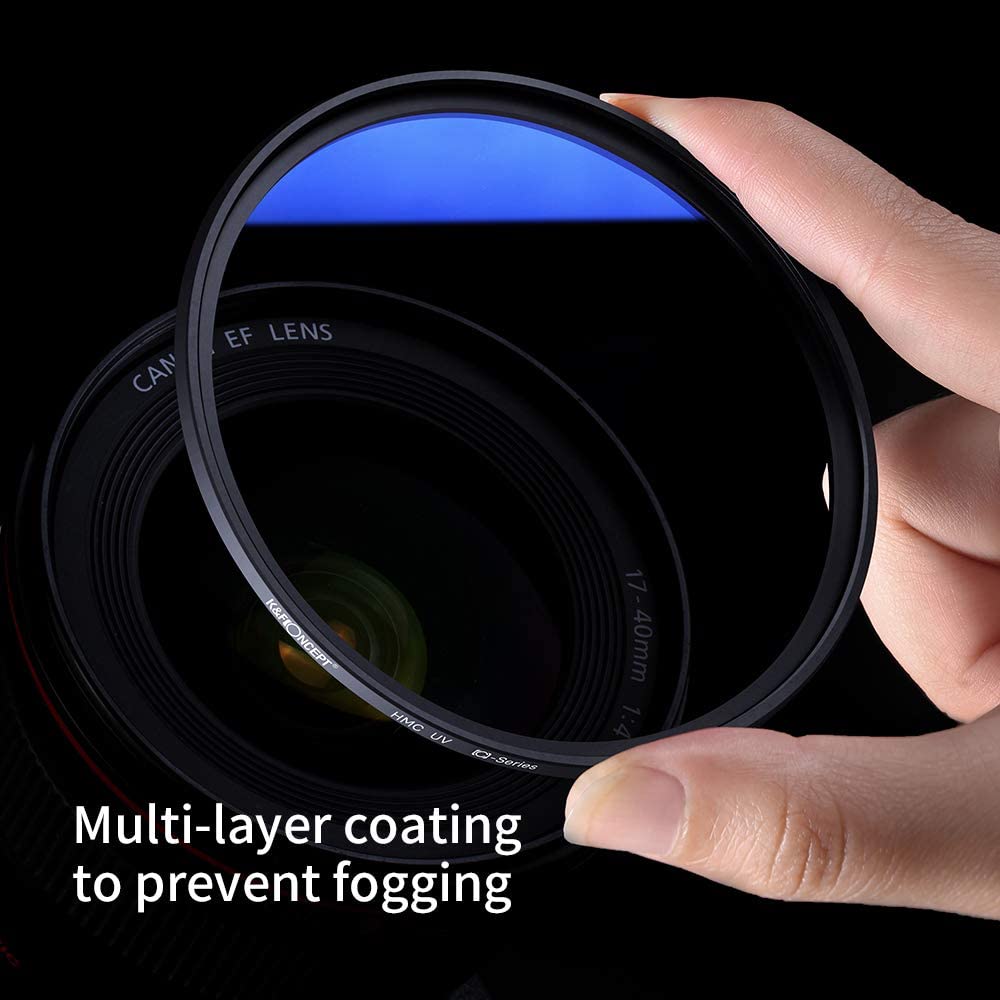 K&F Concept UV Filter 37 | 46 |49 | 52 | 58 | 62 | 67 | 77 | 82 49mm-82mm Japan Optical Glass Protection Filter Multi Coat Slim Frame C SERIES