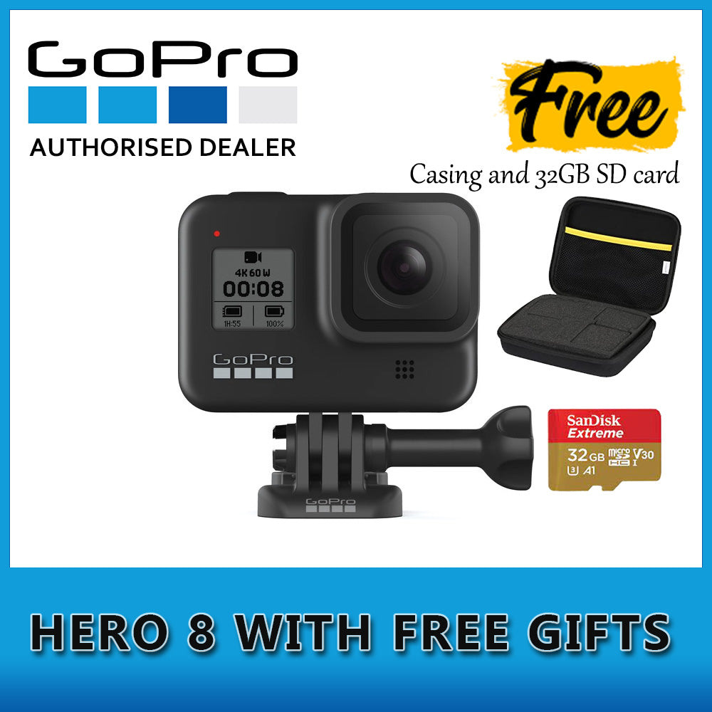 GoPro Hero 8 Black with FREE SD CARD AND CASING