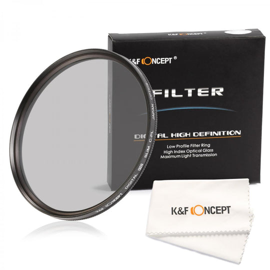 K&F Concept HD Circular Polarizing CPL Filter 43mm / 49mm / 52mm / 62mm / 67mm / 77mm / 82mm