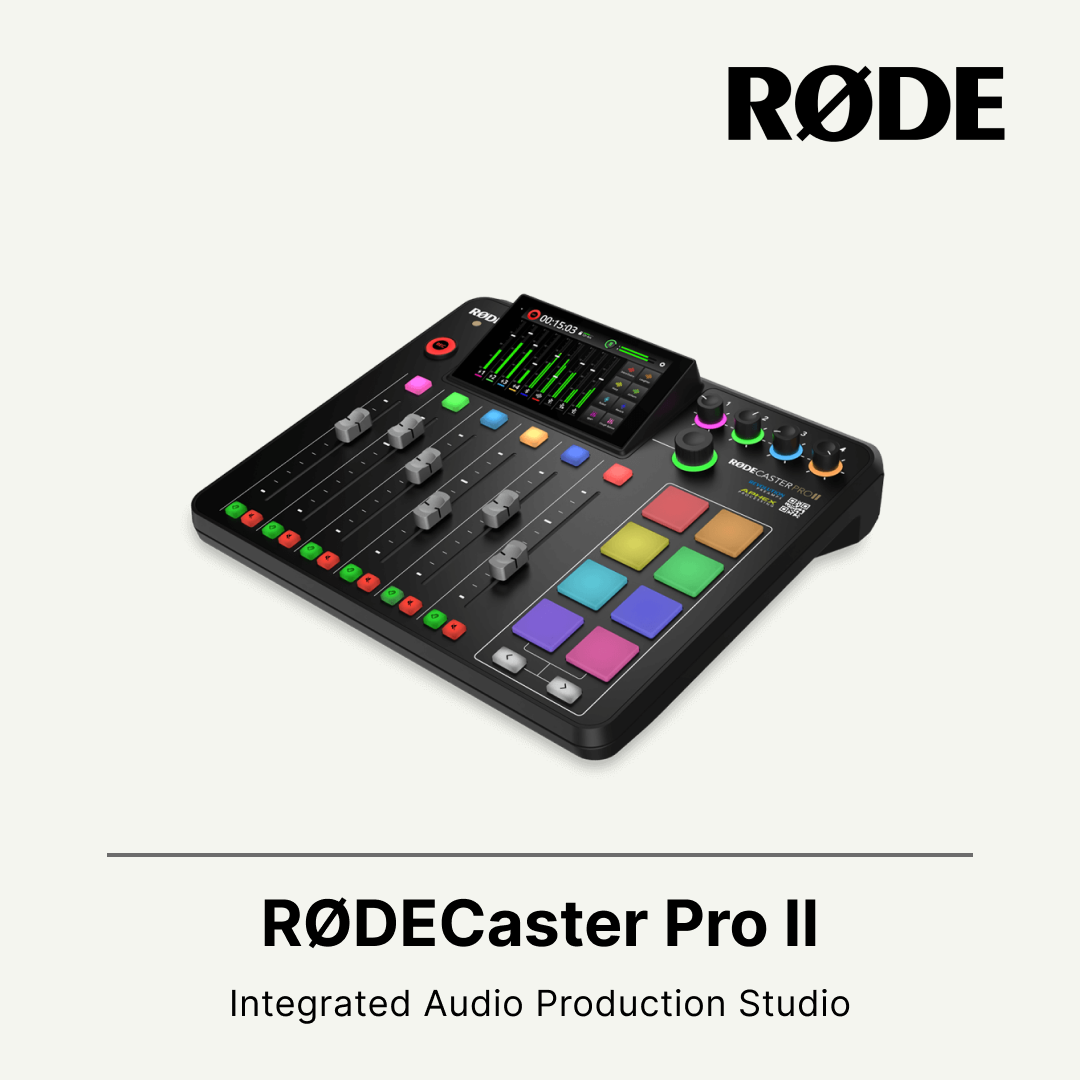 Plan View Rode Caster Rode RODECaster Pro II Integrated Audio Production Studio – Red Dot Photo