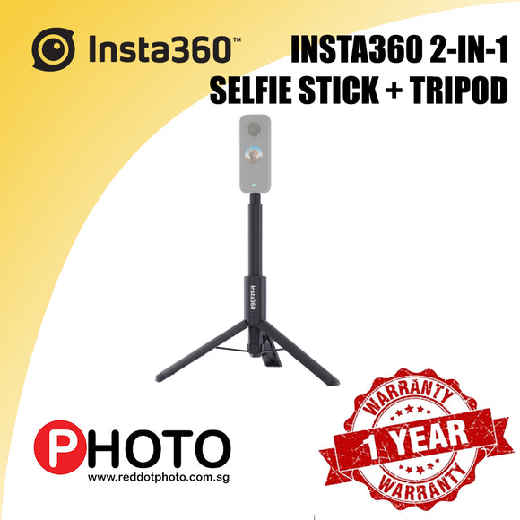 Insta360 二合一隐形自拍杆 + 三脚架适用于 GO 2、ONE X2、ONE R、ONE X