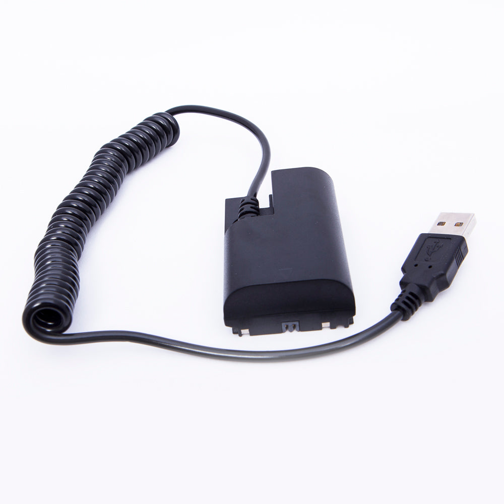 LP-E6 Dummy Battery for Canon LPE6 Compatible Cameras with USB connection