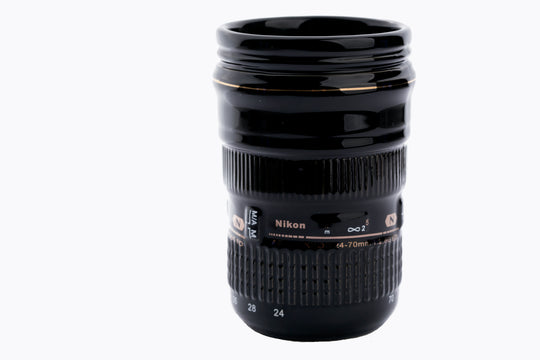 Camera Lens Ceramic Lens Mug (Canon 24-70mm or Nikon 24-70mm)