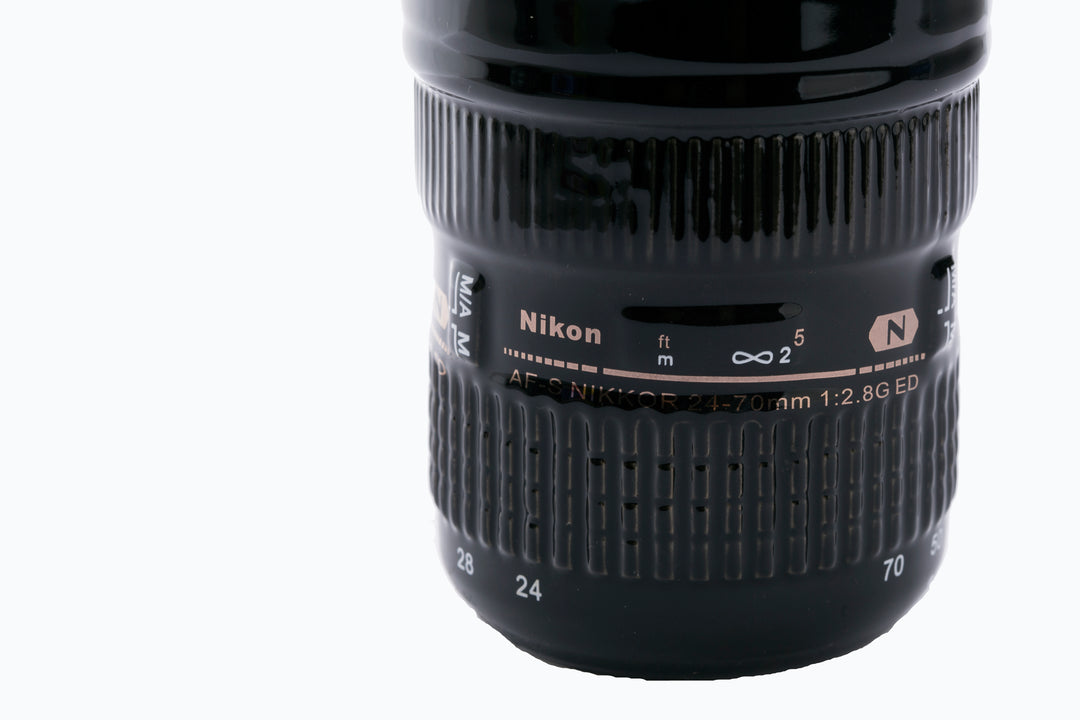Camera Lens Ceramic Lens Mug (Canon 24-70mm or Nikon 24-70mm)