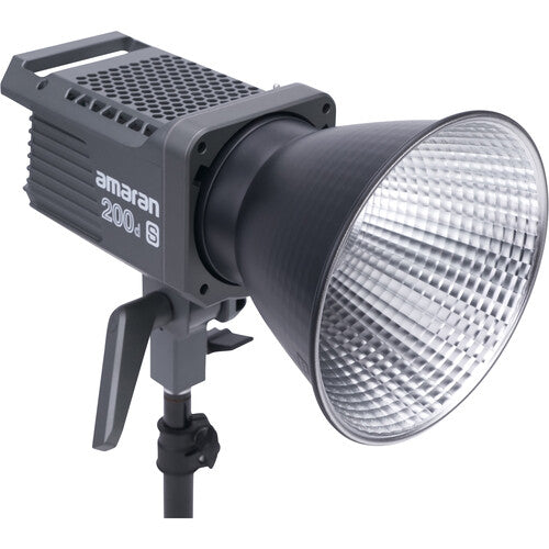 amaran 200D S COB 日光 LED 视频灯，配备新型双蓝光芯片组 Bowen Mount by Aputure