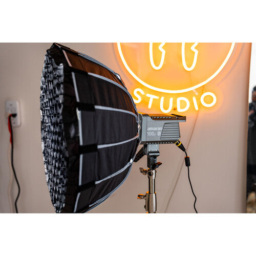 Amaran 100D S COB Daylight LED Video Light with New Dual Blue Light Chipset Bowen Mount by Aputure