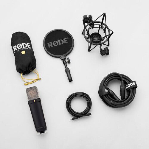 RODE NT1 5th Generation Cardioid Condenser XLR/USB Microphone 32-Bit Float for Podcast Stream