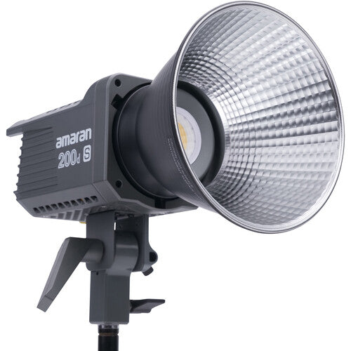 amaran 200D S COB 日光 LED 视频灯，配备新型双蓝光芯片组 Bowen Mount by Aputure