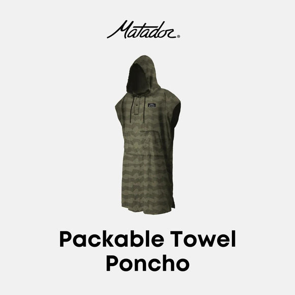 Matador Packable Towel Poncho - Volcom Wanderer Stripe  MVPO01WND
