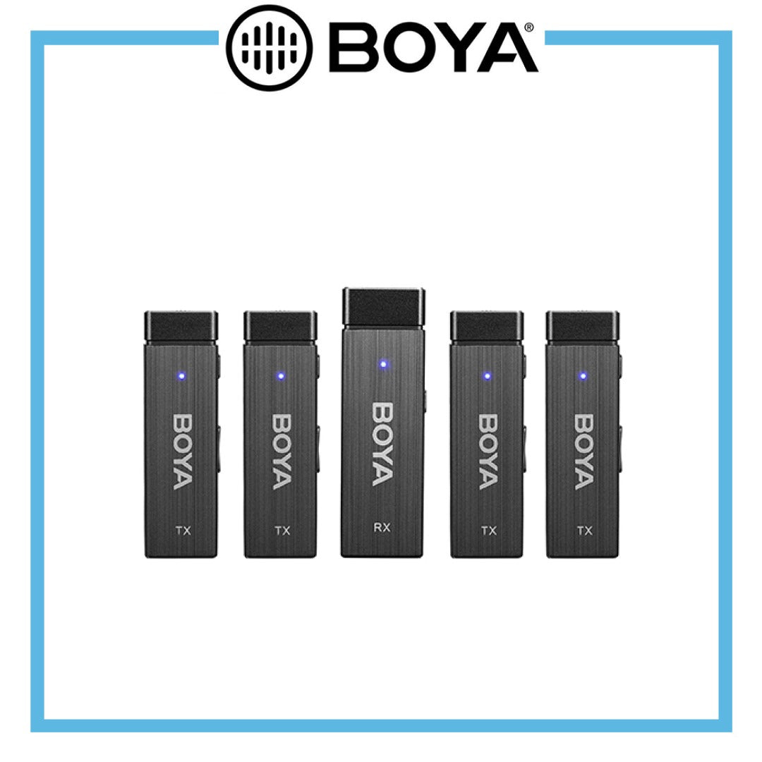 BY-W4 Ultra-Compact Four-Channel 2.4GHz Wireless Microphone System