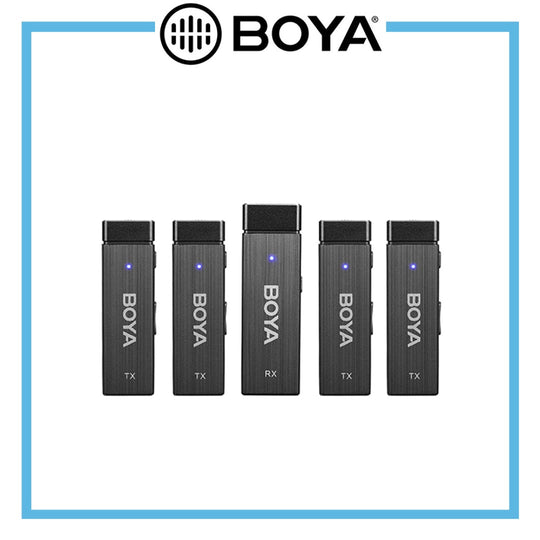 BY-W4 Ultra-Compact Four-Channel 2.4GHz Wireless Microphone System